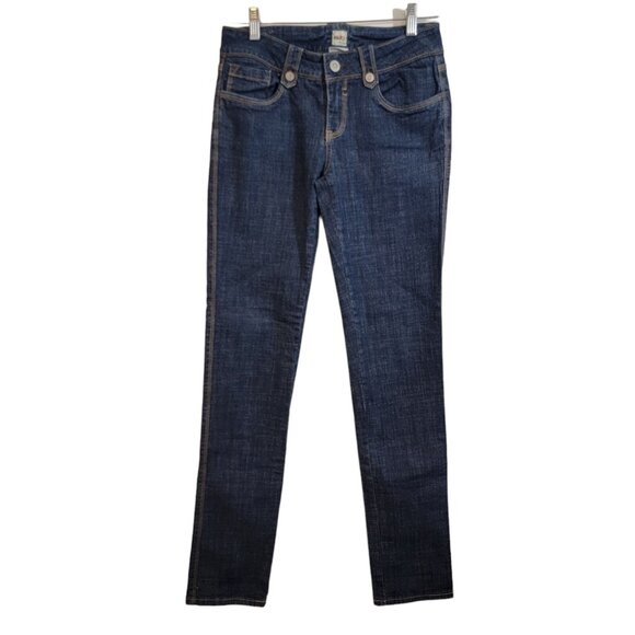 H2j Production Jeans Blue Mid Rise Straight Denim Womens‎ Size 9/10 EUC - Picture 1 of 7